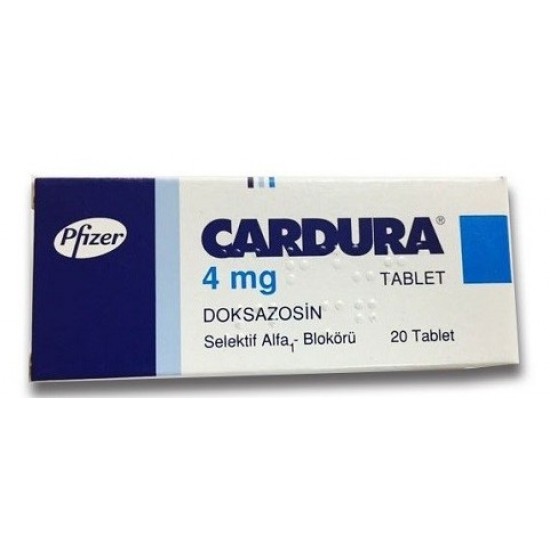 Cardura 4mg 20 Tablets