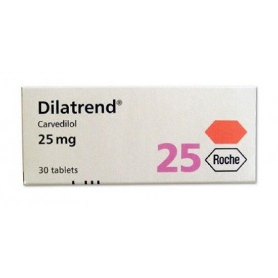 Dilatrend 25mg 30 tabs