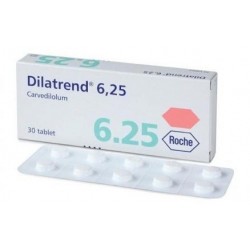 Dilatrend 6.25mg 30 tabs