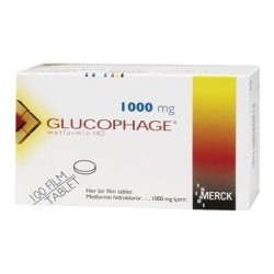 Glucophage 1000 mg 100 tabs