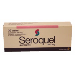 Seroquel 200mg 30 tablets