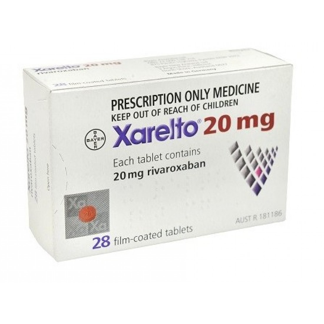 Xarelto 20 mg 28 tabs Xare Barring